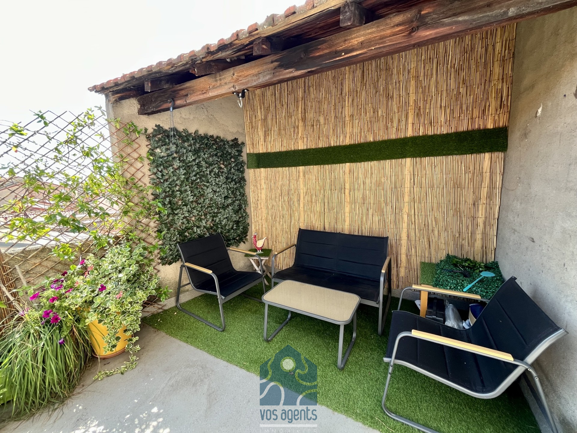 Appartement 4 pièces avec cave et terrasse