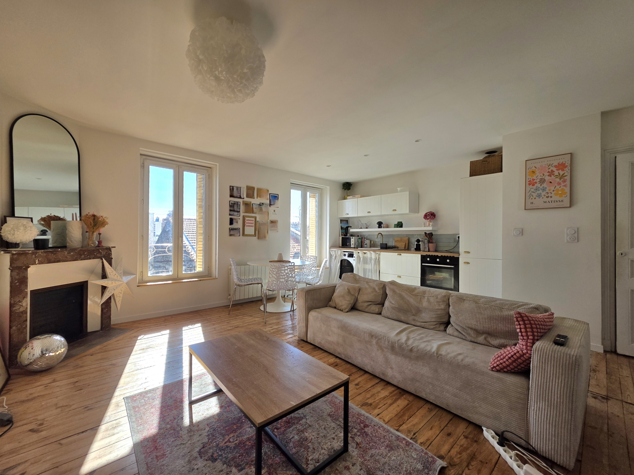 Appartement deux pièces avec cave